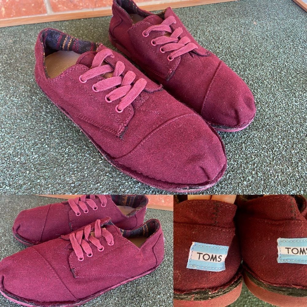 TOMS Cordones Wool Woven Shoes  size 10.5